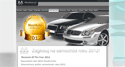 Desktop Screenshot of caroftheyear2012.maxiauto.pl