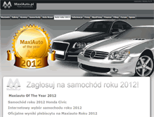 Tablet Screenshot of caroftheyear2012.maxiauto.pl